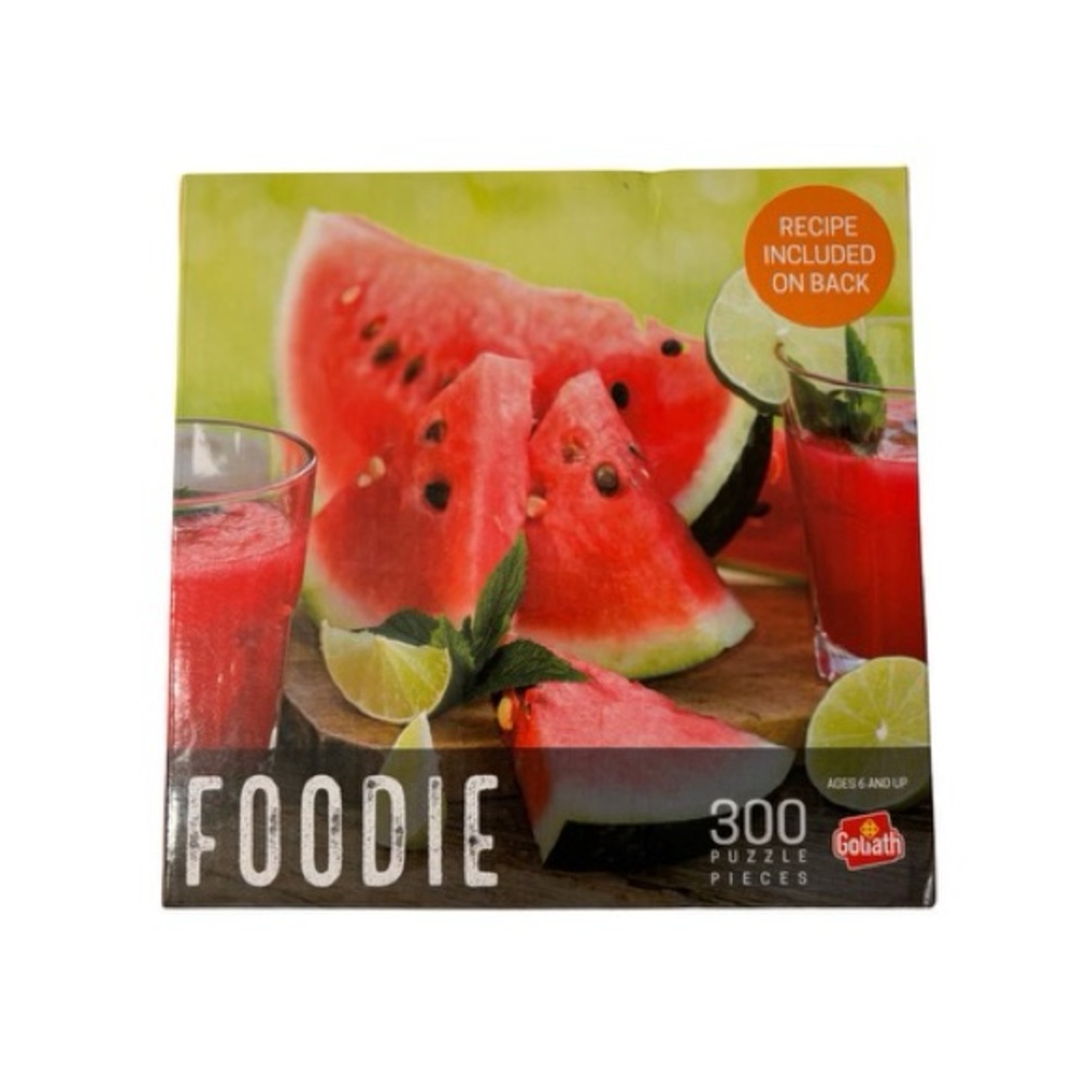 2/$10 Goliath Foodie Puzzle - 300 pcs.(1) Watermelon and (1) Pizza
